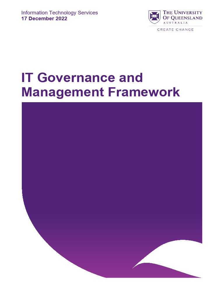 IT Governance Framework Overview | PDF | Governance | Regulatory Compliance