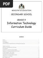 IT Curriculum Guide Grade 9