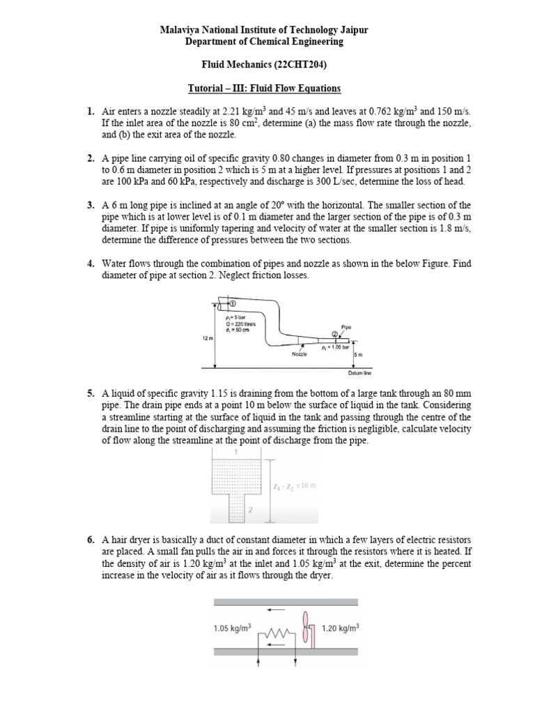 Fluid Flow Equations Tutorial Guide | PDF | Pressure Measurement | Pressure