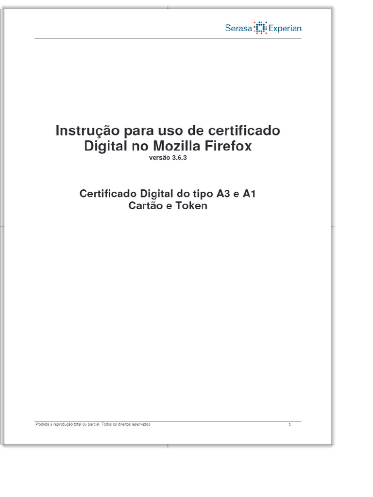 Instrução Para Uso de Certificado Digital No Mozilla Firefox Versão ...