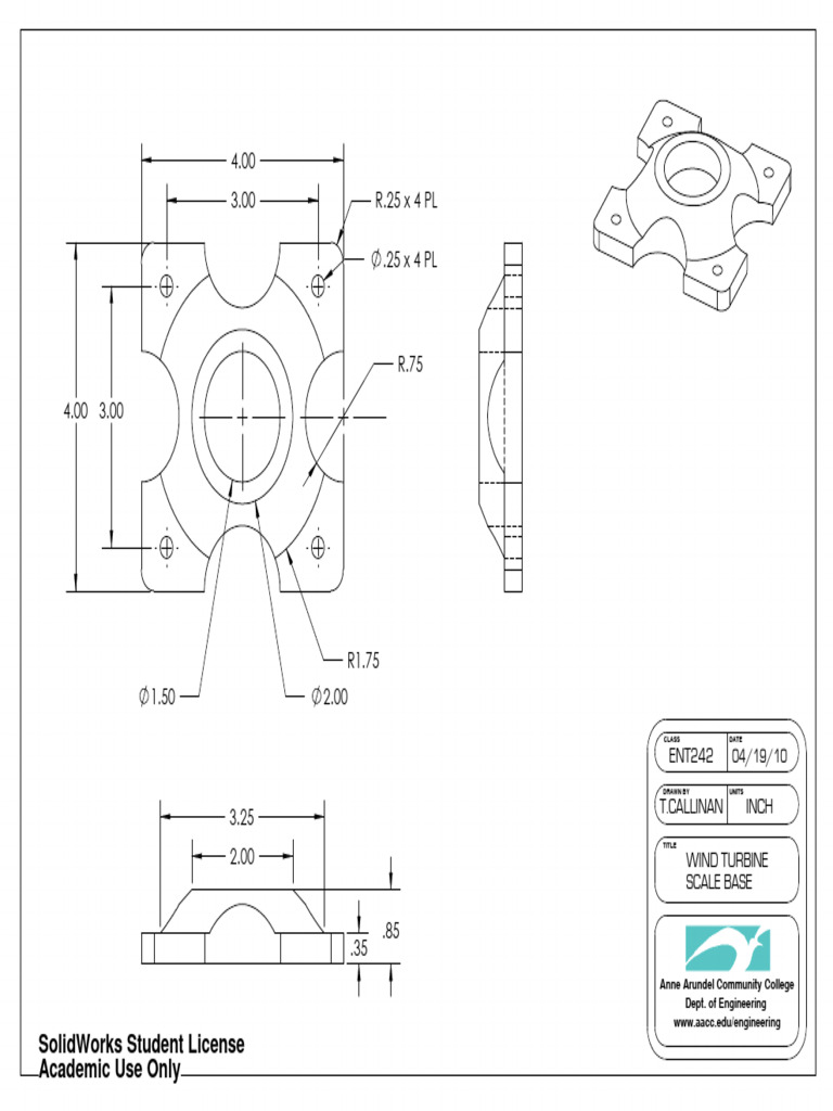 Wind Turbine Design Blueprint | PDF