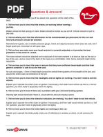 Commanders Interview for Drivers Training | PDF | Traffic Collision ...