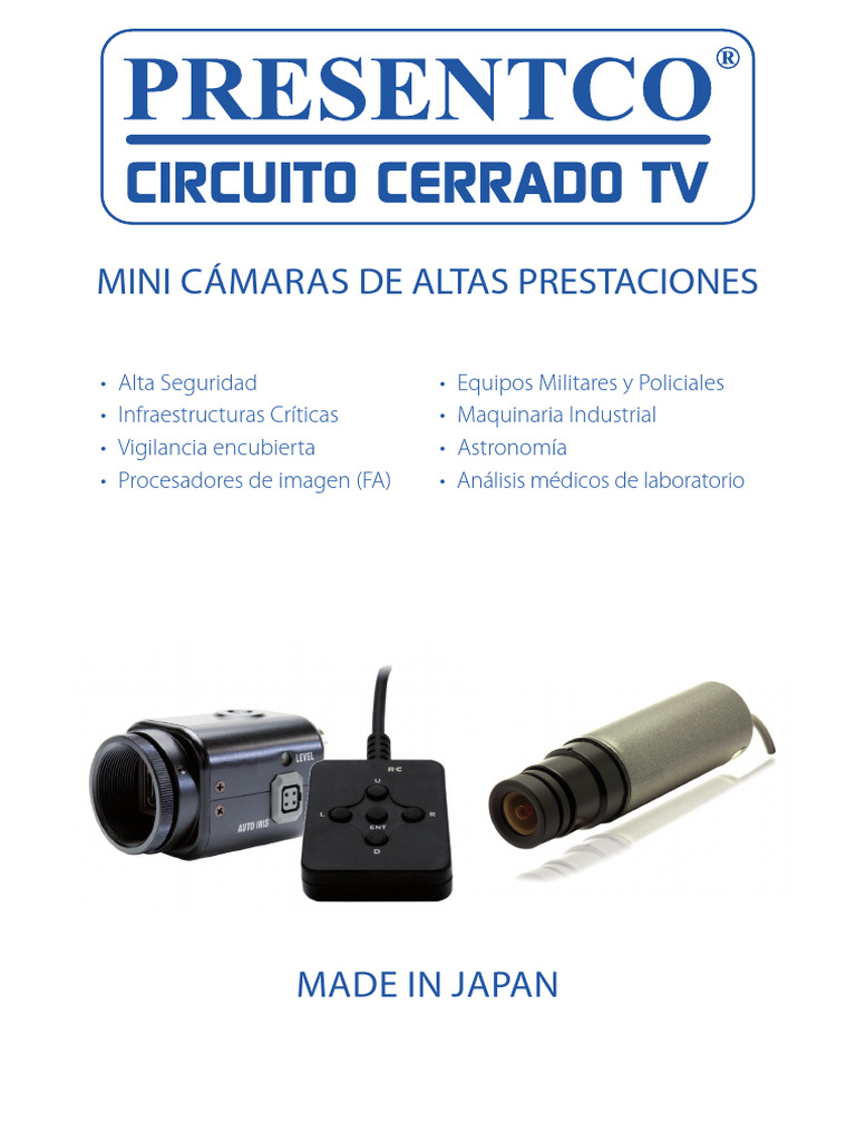 Mini Cámaras de Alta Resolución Made in Japan | PDF | Dispositivo de ...