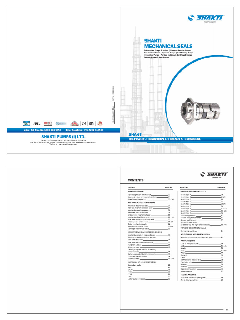 Mech Seal l1 Catalog 24jan2015 | PDF