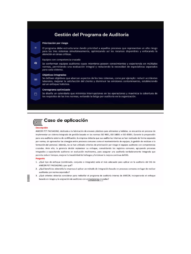 Auditoría Integrada en Sistemas ISO 9001, 14001 y 45001 | PDF | Auditoría