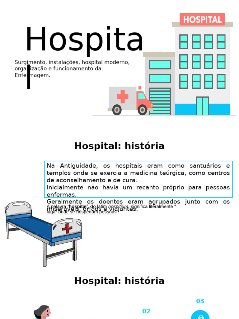 História e Organização dos Hospitais | PDF | Hospital | Enfermagem