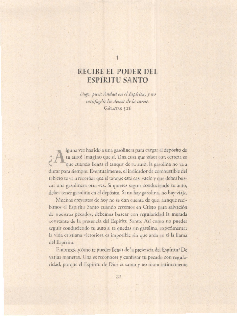 El poder del Espíritu Santo en ti | PDF | Teología | Espiritualidad