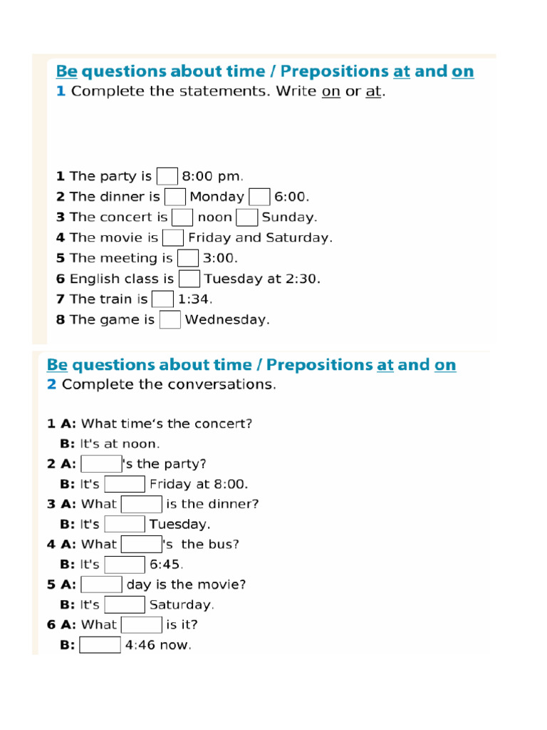 Exercise 2b A | PDF