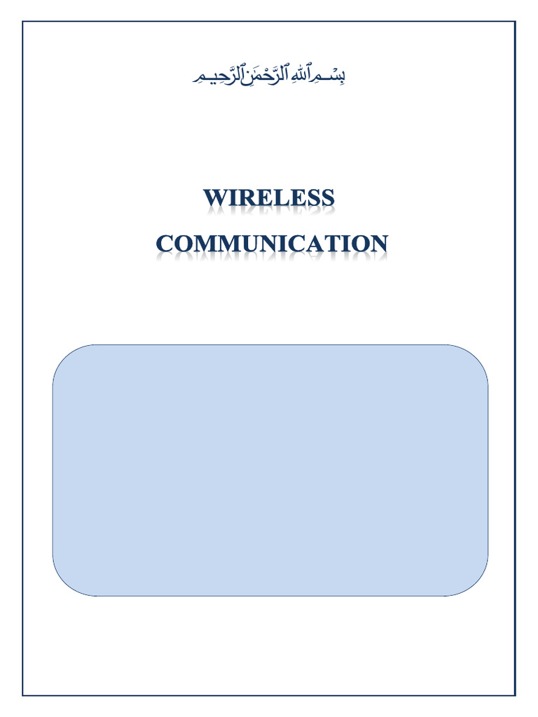Wireless Communication L 1 - 5 | PDF