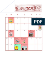 Calendario Mayo