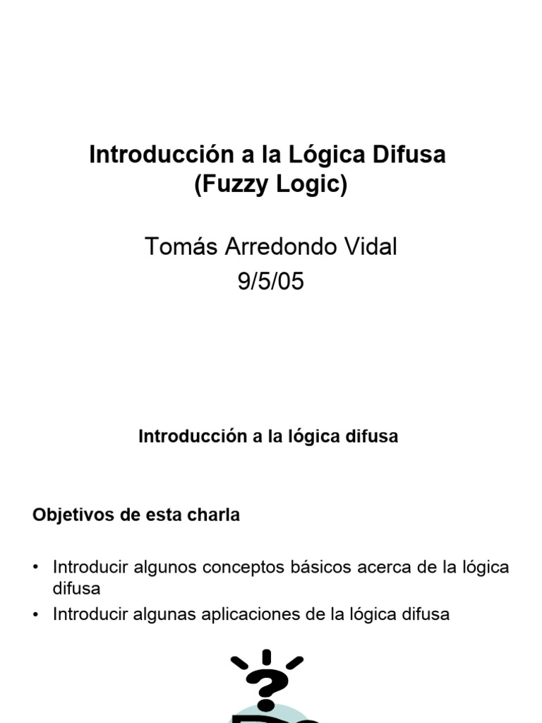 Introducción a la Lógica Difusa | PDF | Lógica difusa | Lógica