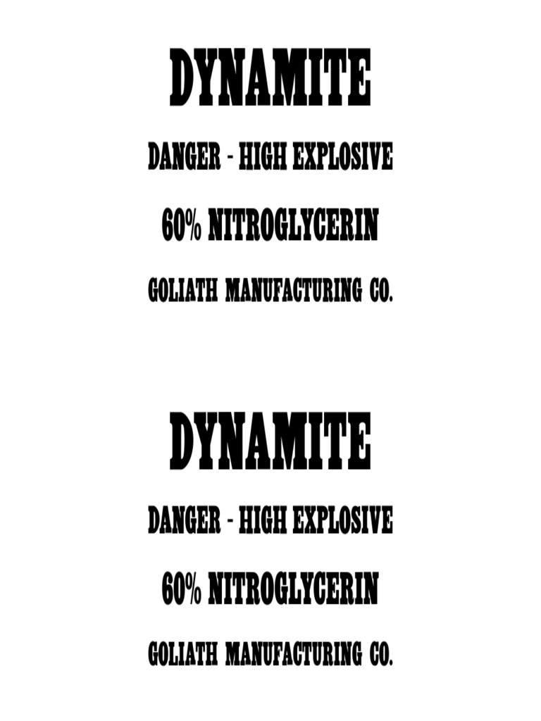 Dynamite Label | PDF
