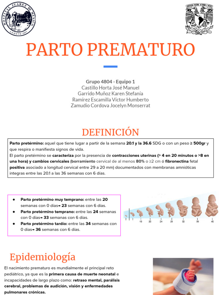 Causas y Consecuencias del Parto Prematuro | PDF | Parto prematuro | Parto