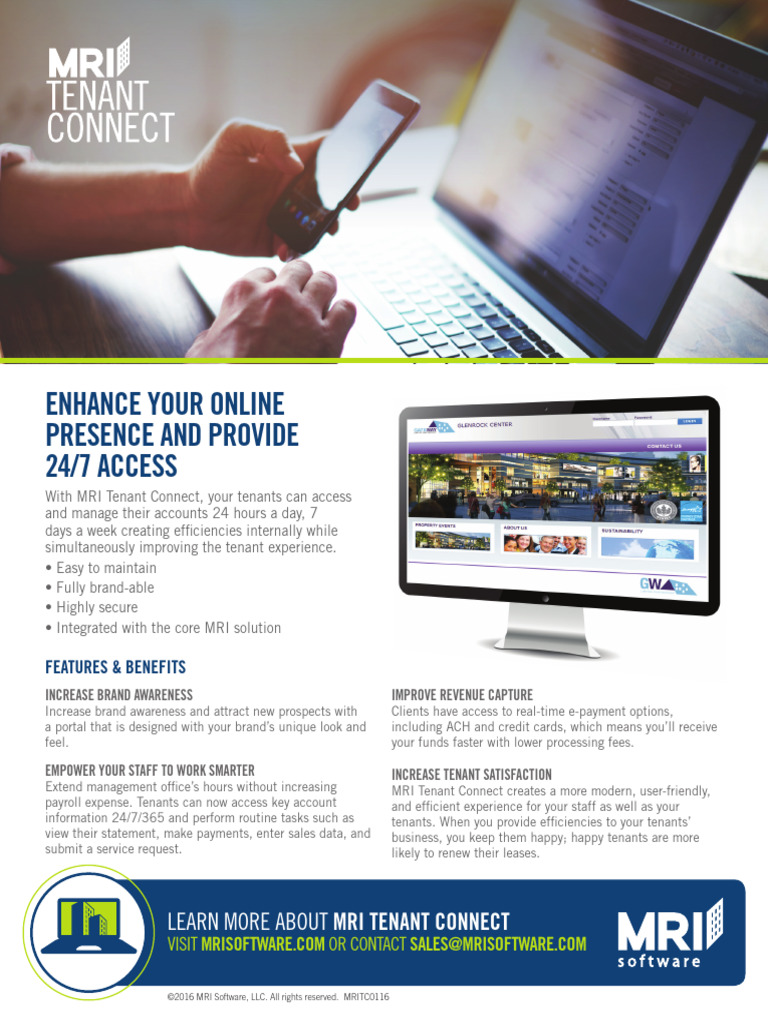 MRI Tenant Connect - 2016 | PDF