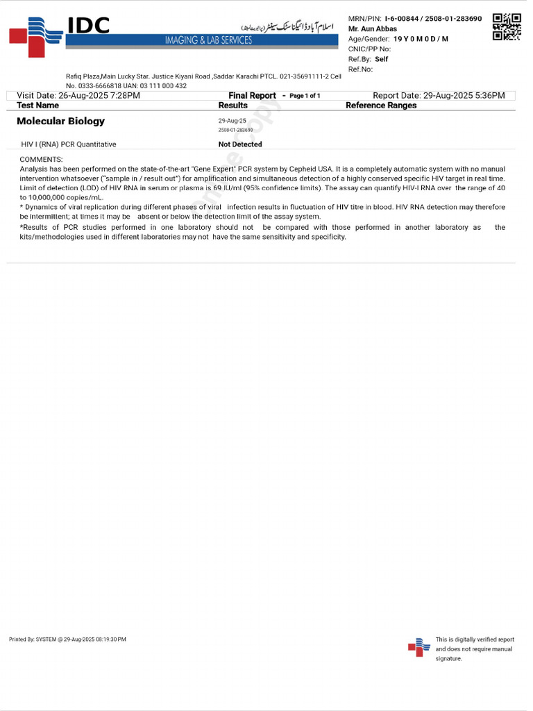 Patient Report PDF | PDF