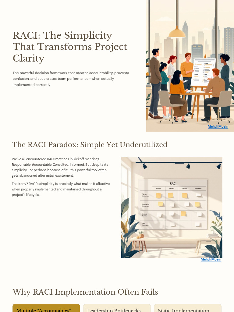 Mastering RACI for Project Clarity | PDF | Business | Economies