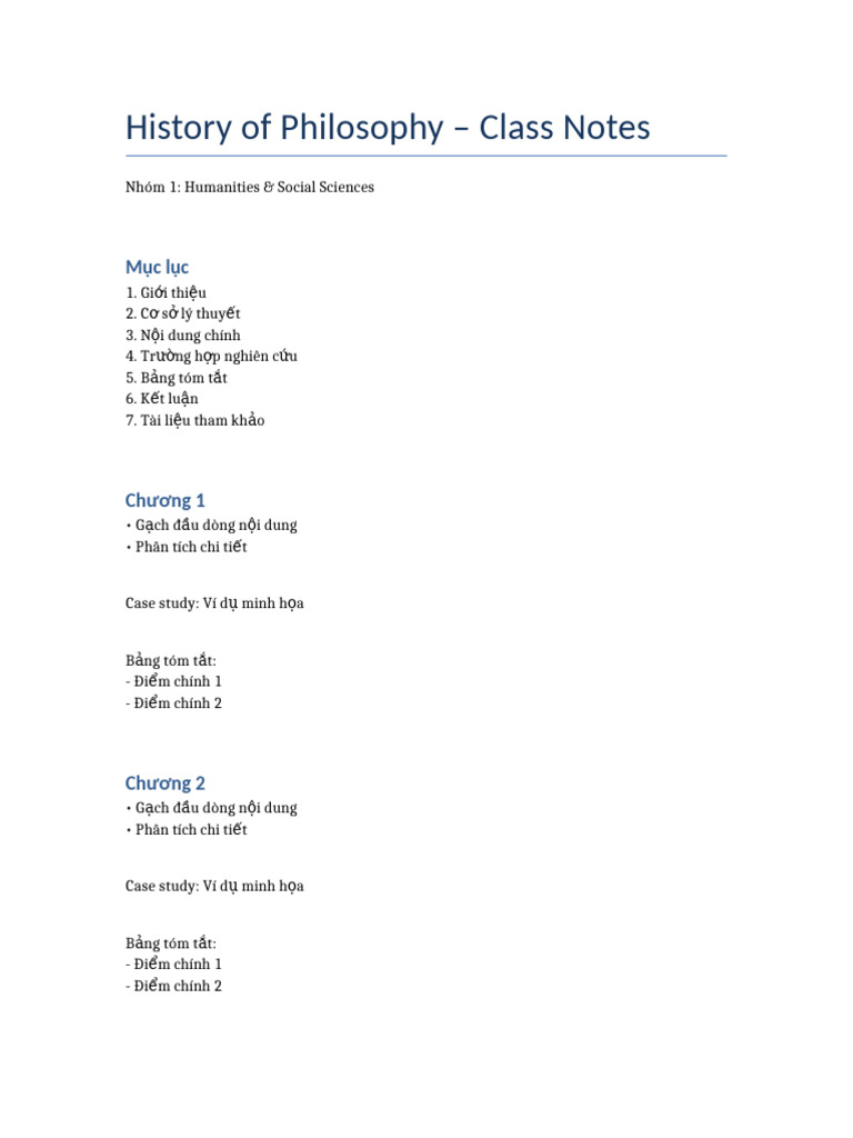 History of Philosophy - Class Notes | PDF