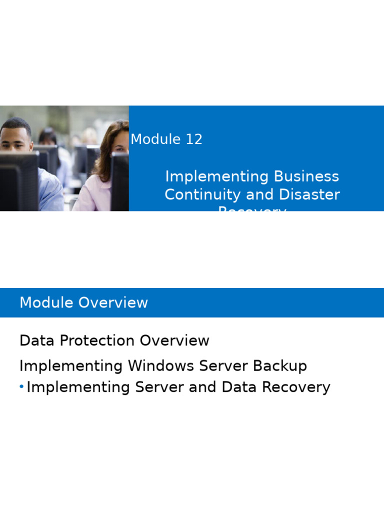 Vdocuments - MX Mcsa 70 412 Chapter 12 | PDF | Backup | Computer File