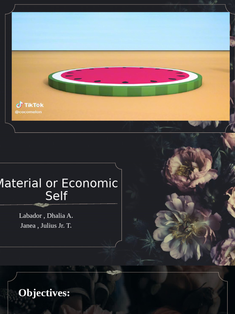Understanding Material and Economic Self | PDF | Motivation | Motivational
