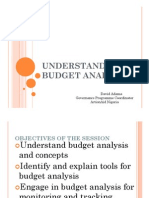 Understanding Budget Analysis