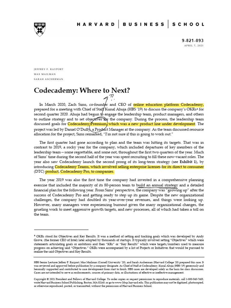 Codecademy Growth Strategy Case Study | PDF | Massive Open Online ...