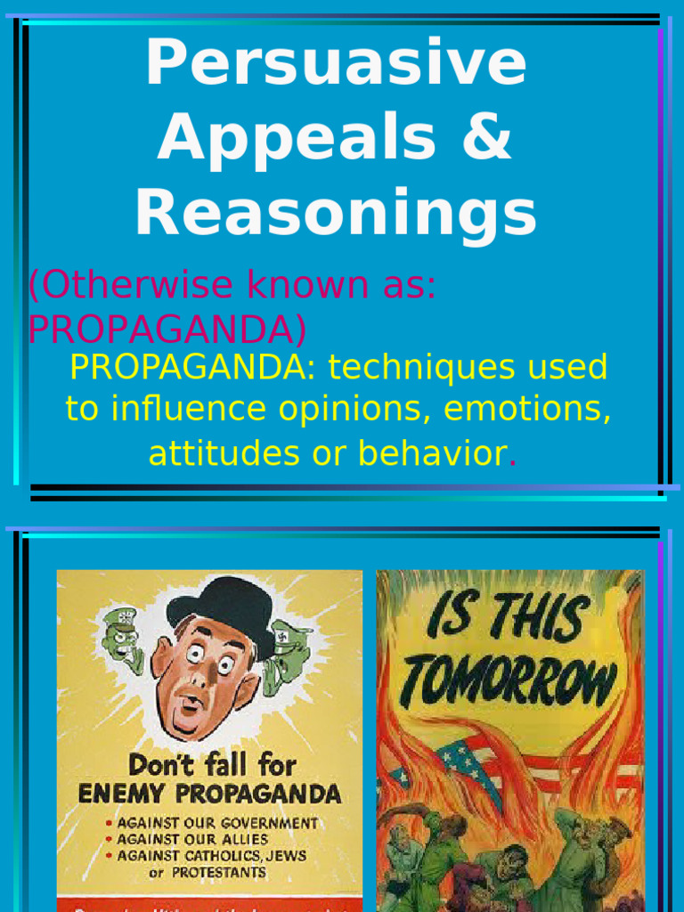 Understanding Propaganda Techniques | PDF