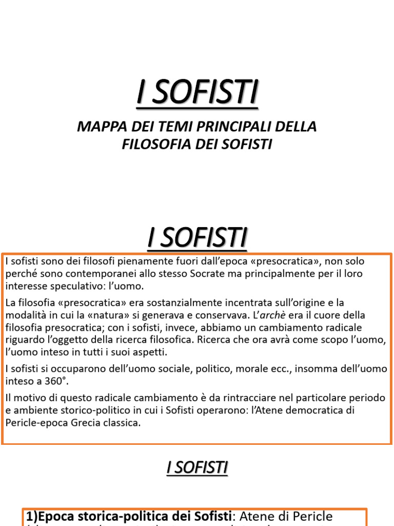 I Sofisti | PDF