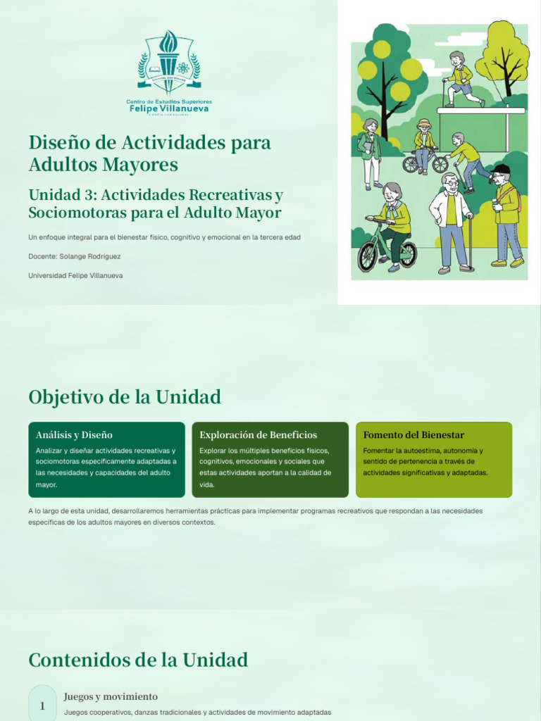 Actividades Recreativas para Adultos Mayores | PDF | Adultos | Vejez