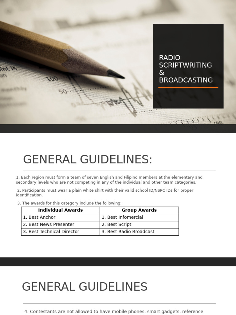 Radio Scriptwriting & Broadcasting Rules | PDF | Electronics ...