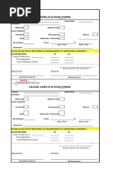 Employee Leave Card Template | PDF