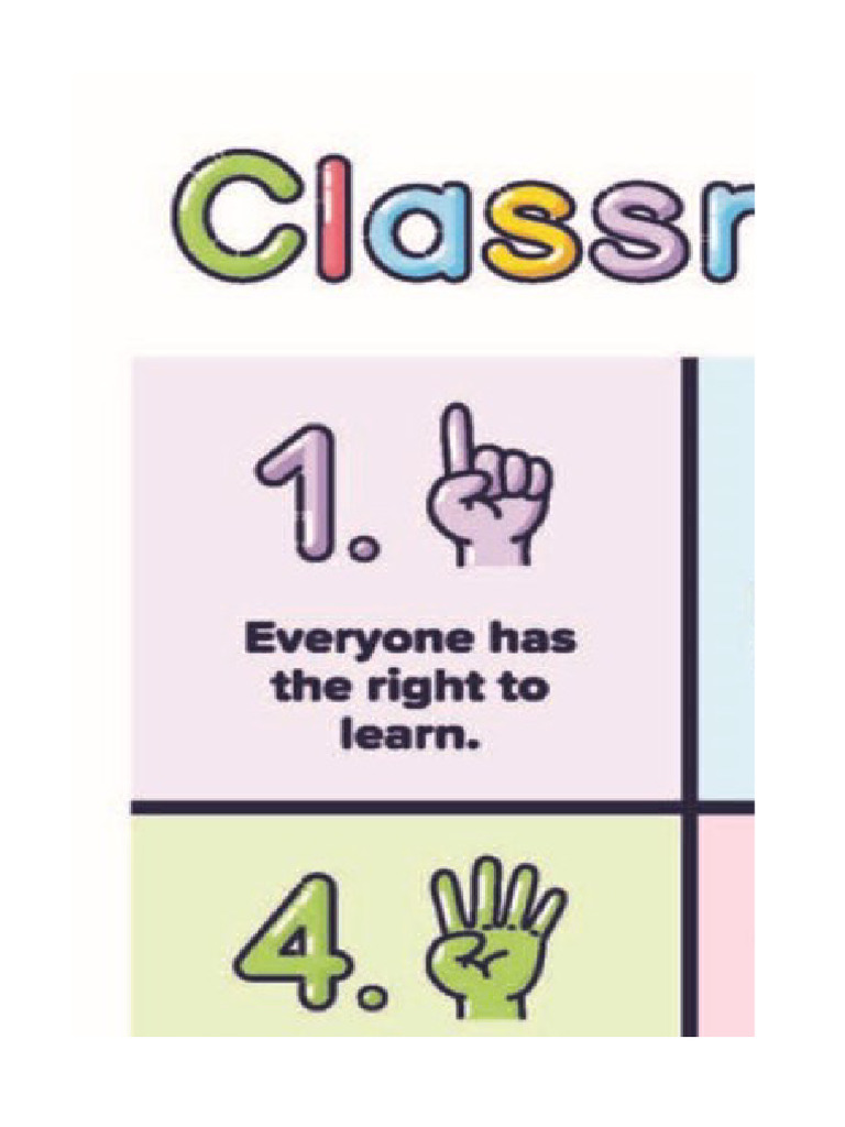 Print Class Room Ruiles | PDF