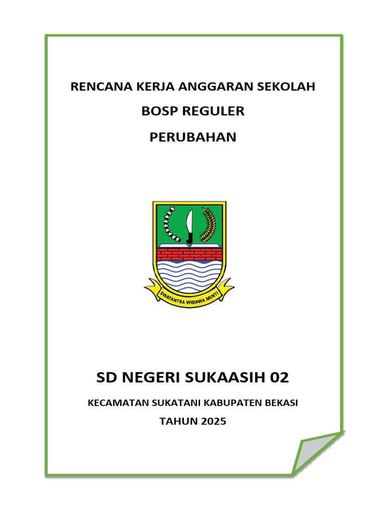 Kaper Laporan BOS Perubahan | PDF
