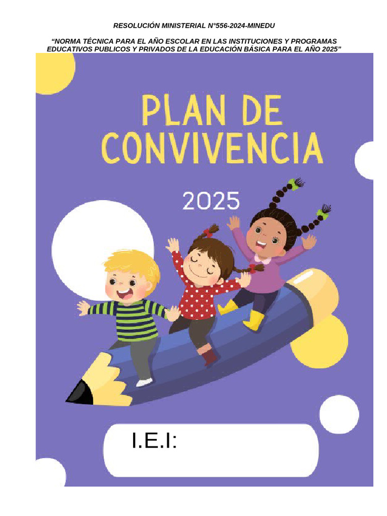 Norma Técnica de Convivencia Escolar 2025 | PDF | Violencia ...