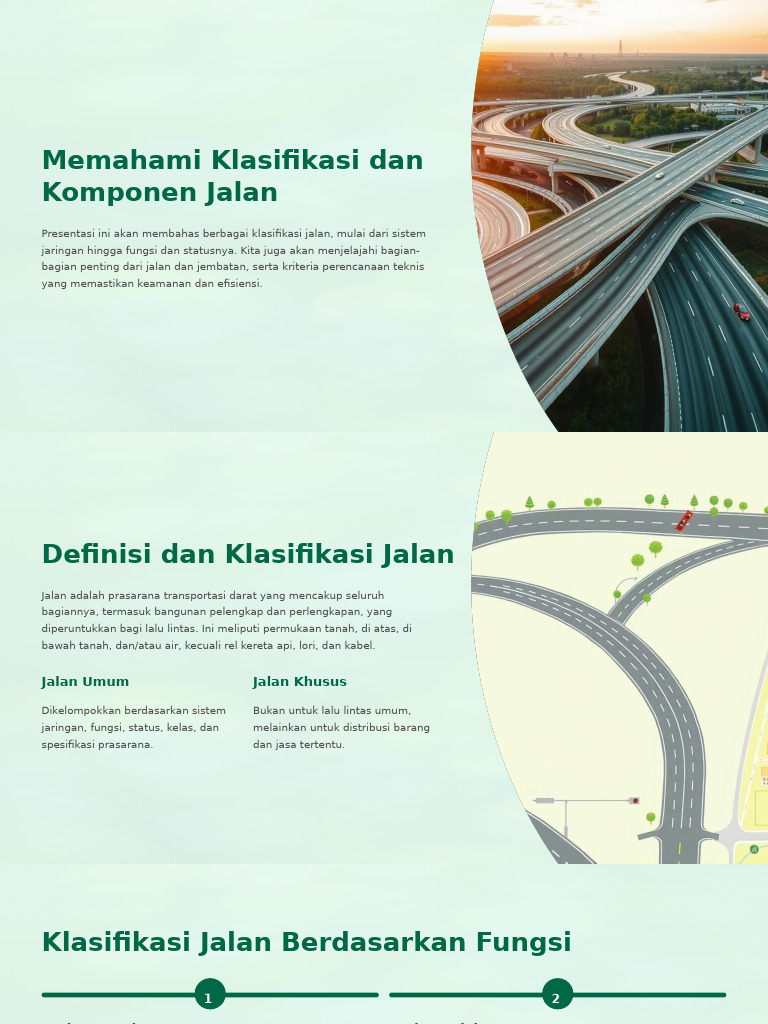 Klasifikasi dan Komponen Jalan Darat | PDF
