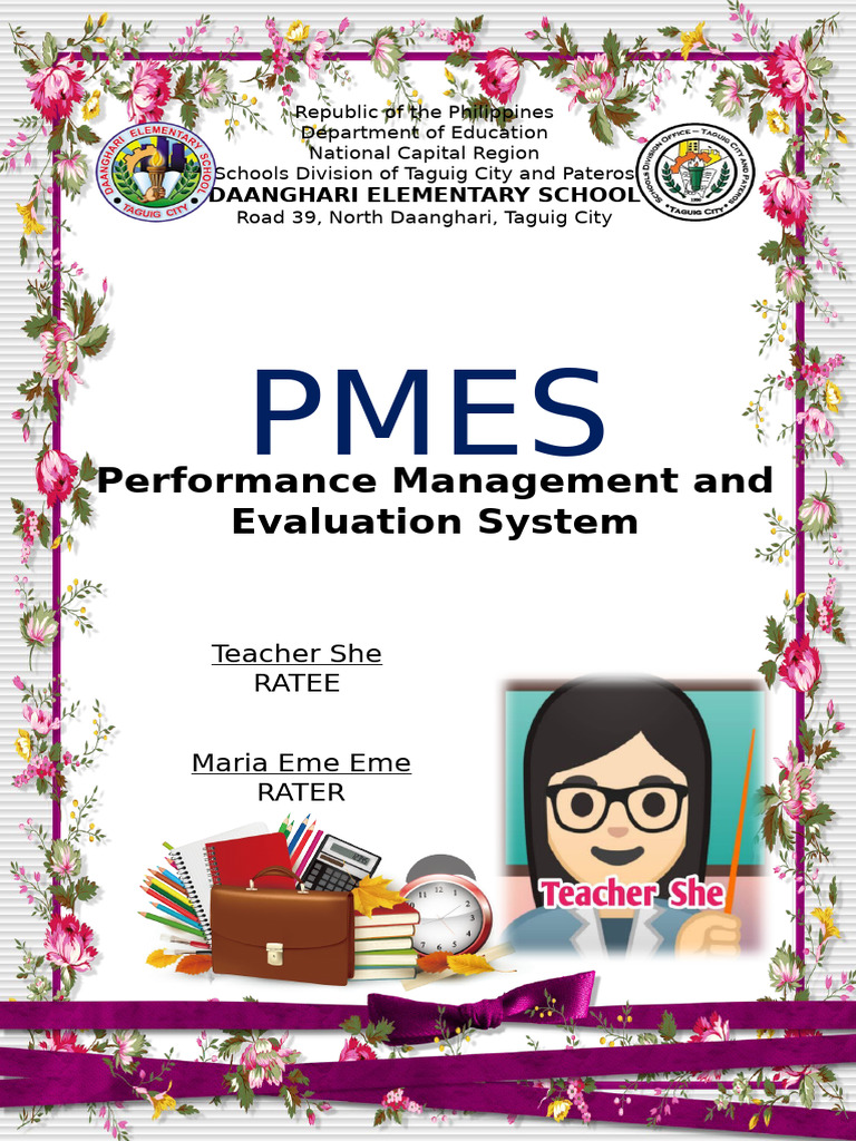 PMES Guidelines for Teacher Evaluation | PDF | Learning | Mentorship