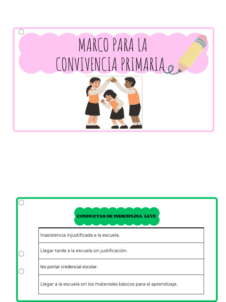 Normas de Convivencia Escolar y Disciplina | PDF | Violencia ...