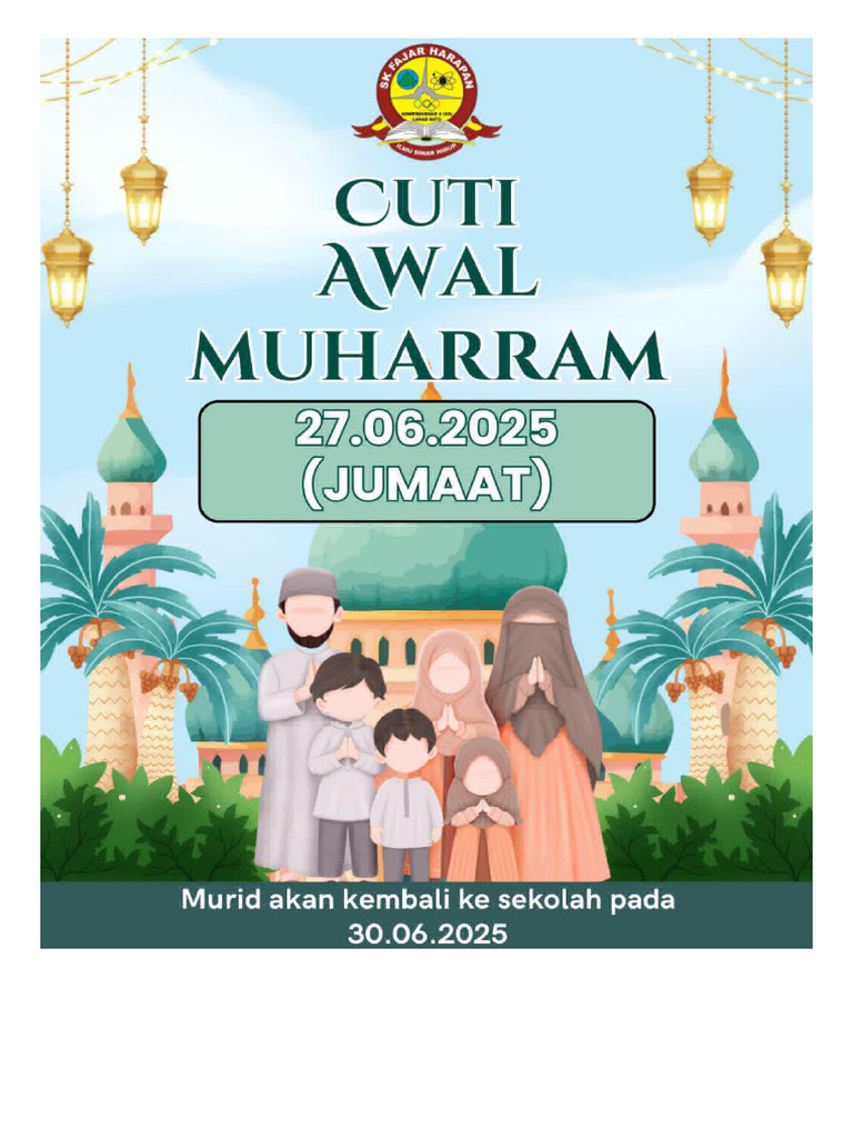 Cuti Awal Muharram 2025 | PDF