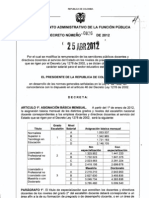 Tabla Salarial Docentes 1278 en El 2012