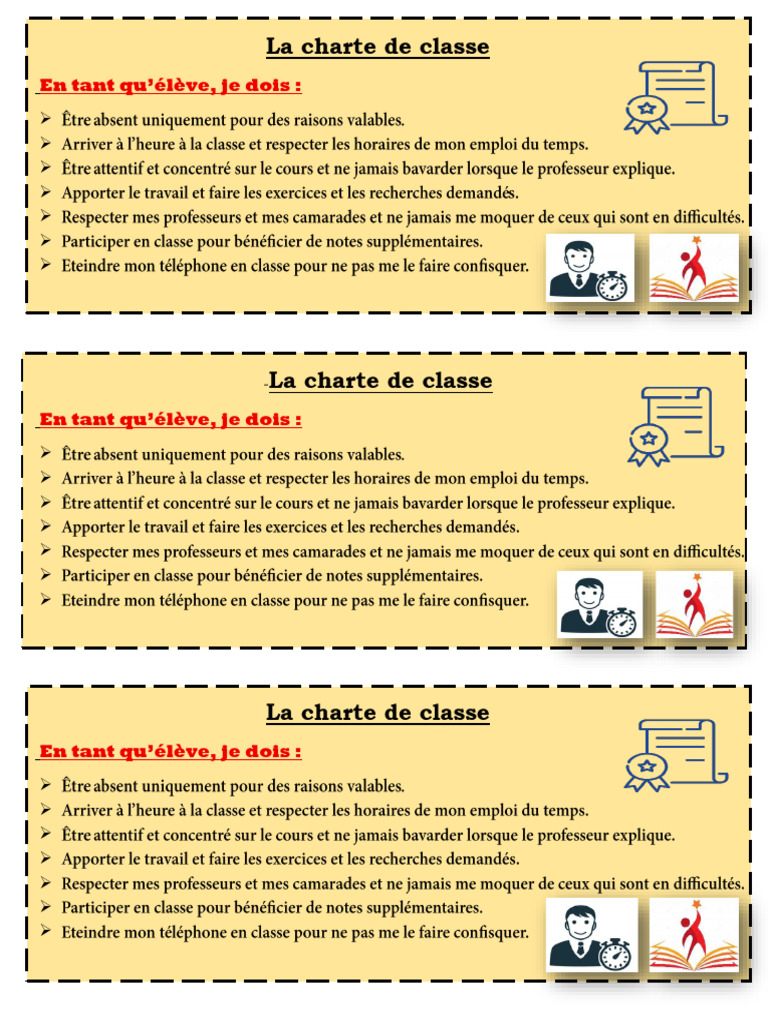 La Charte De Classe PDF