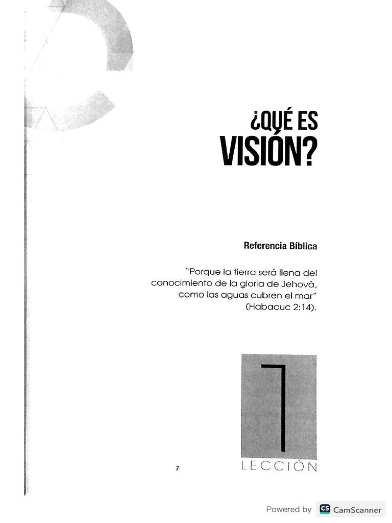 El Poder de Una Visión Cap 1 | PDF