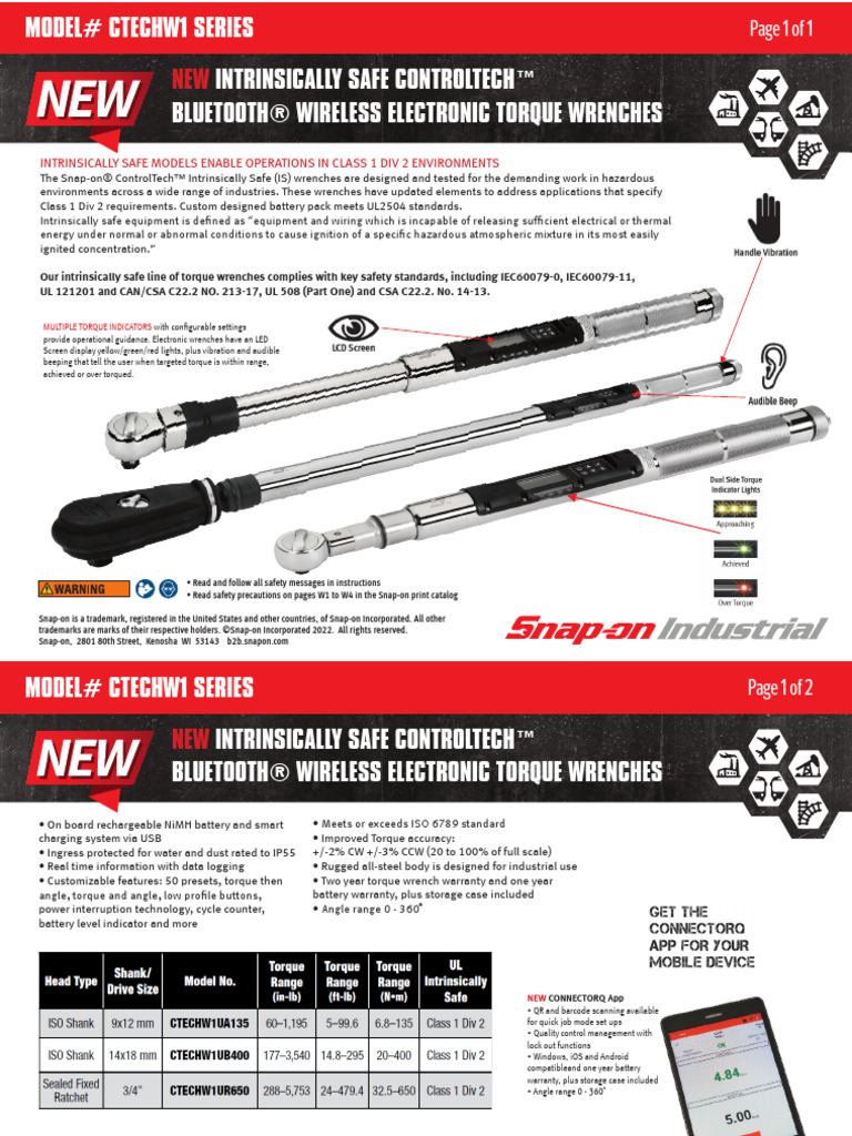 Intrinsically Safe Bluetooth Torque Wrenches | PDF | Computing ...