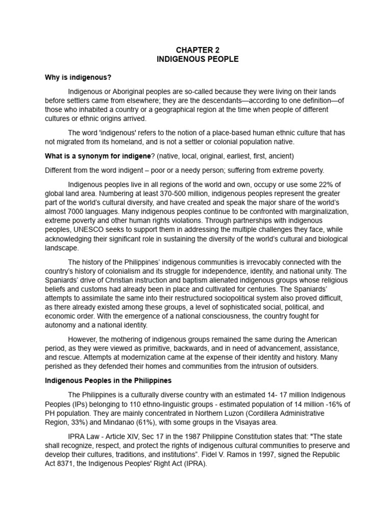 Understanding Indigenous Peoples in the Philippines | PDF | Indigenous ...