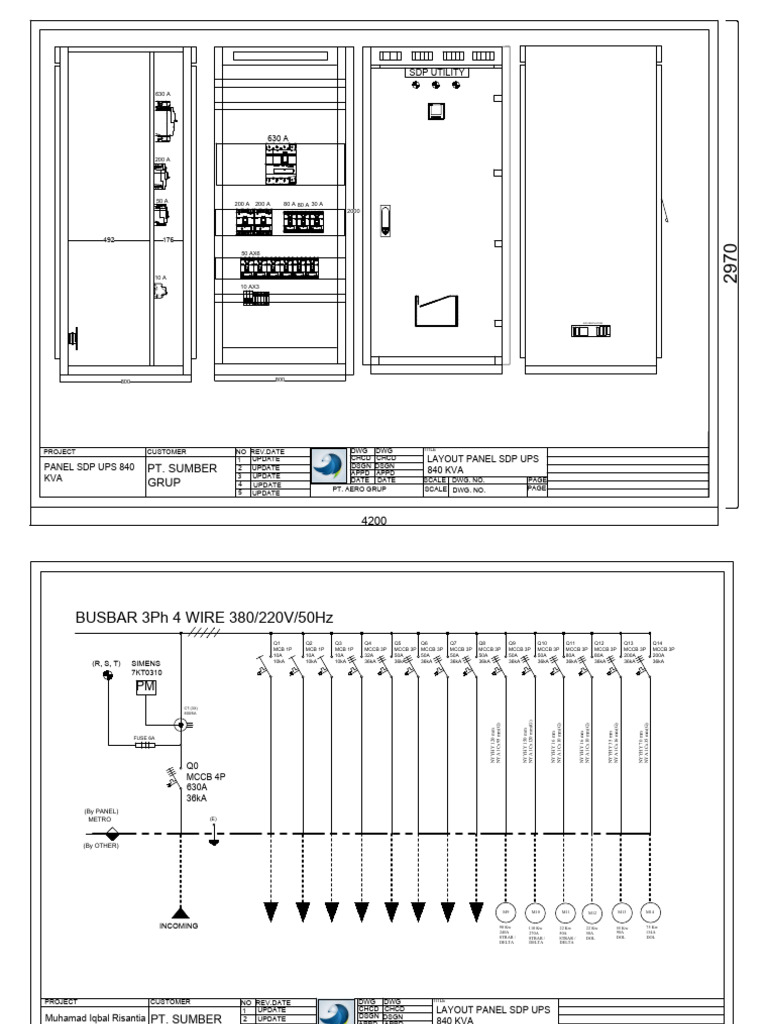 SDP UPS 840 KVA Panel Layout | PDF