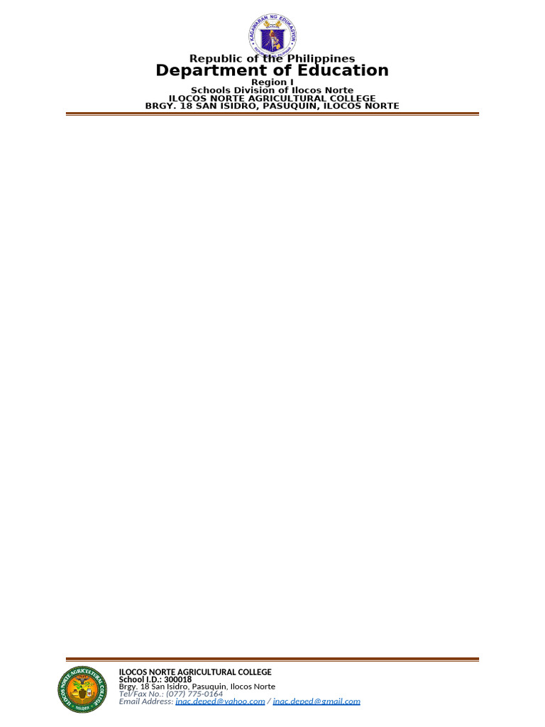 NEW INAC Official Letterhead | PDF