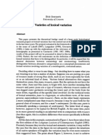 11 - Euralex - Dirk Geeraerts - Varieties of Lexical Variation