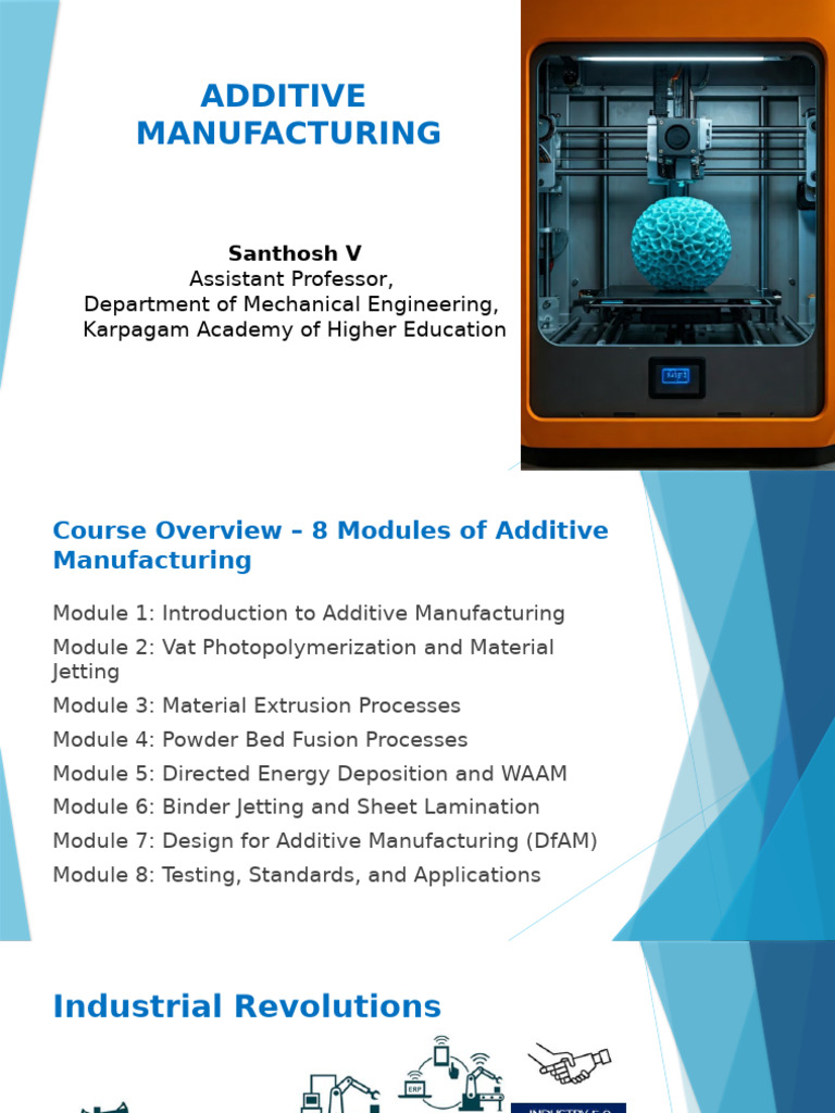 Introduction To Additive Manufacturing1 | PDF | 3 D Printing | Computer ...