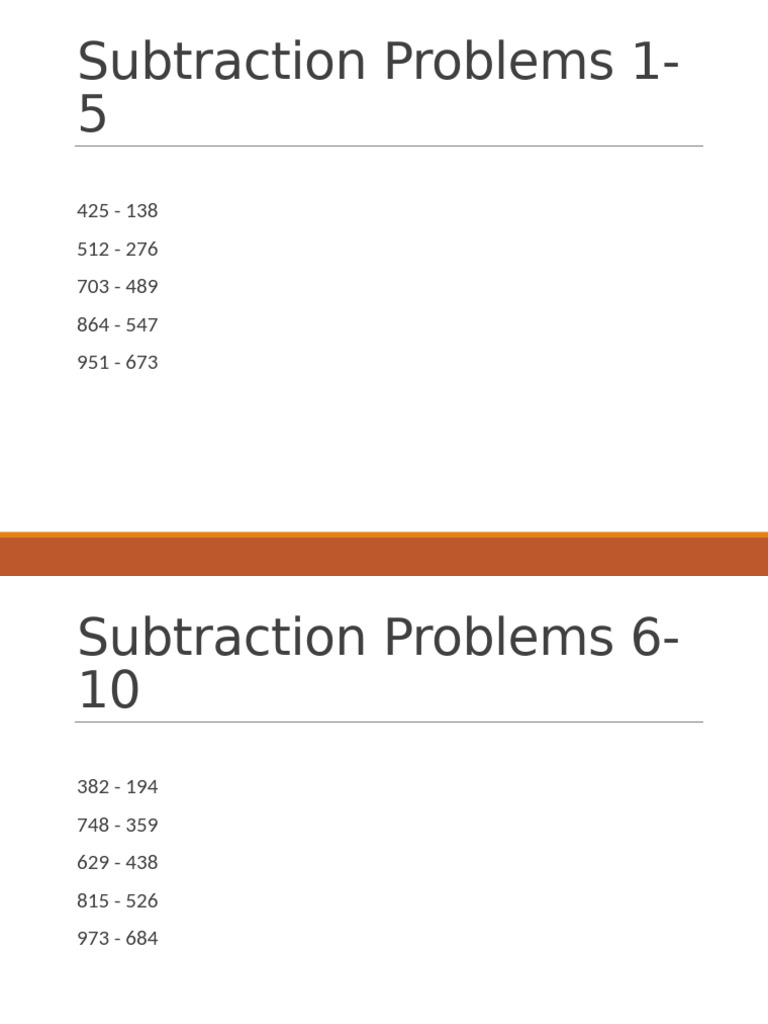 2nd Grade Subtraction With Regrouping | PDF