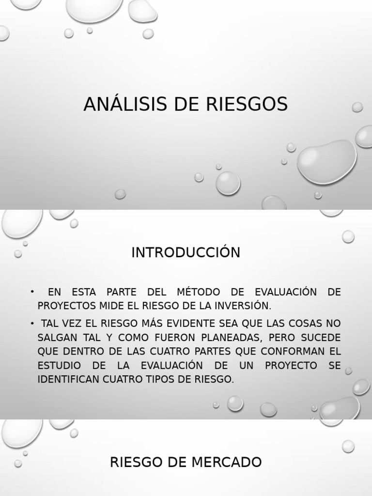 Análisis de Riesgos en Inversiones | PDF