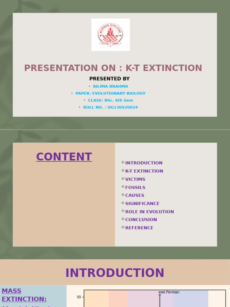 K-T Extinction Presentation 0024 | PDF | Dinosaurs | Nature
