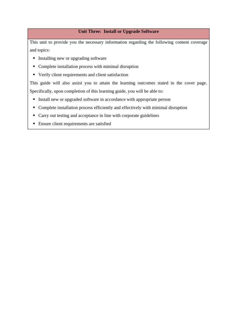 Unit Three Install SW App | PDF | Installation (Computer Programs ...